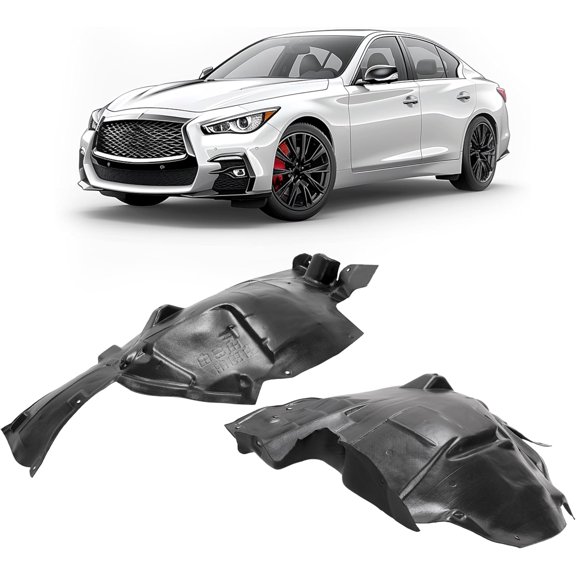Kojem Inner Fender Compatible with 2020 Infiniti Q50 Edition 30 2021 Infiniti Q50 Essential Tech 2015-2018 Infiniti Q50 Hybrid 2018 Infiniti Q50 Hybrid Luxe