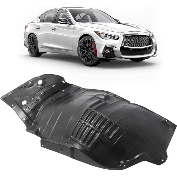 Kojem Inner Fender Compatible with 2020 Infiniti Q50 Edition 30 2021 Infiniti Q50 Essential Tech 2015-2018 Infiniti Q50 Hybrid 2018 Infiniti Q50 Hybrid Luxe