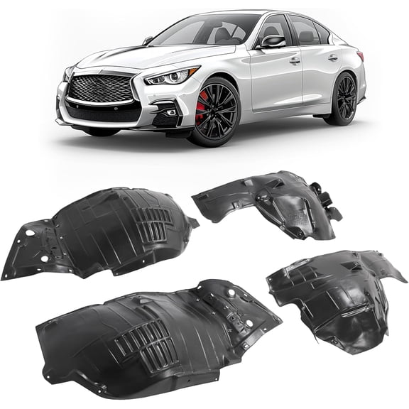 Kojem Inner Fender Compatible with 2020 Infiniti Q50 Edition 30 2021 Infiniti Q50 Essential Tech 2015-2018 Infiniti Q50 Hybrid 2018 Infiniti Q50 Hybrid Luxe