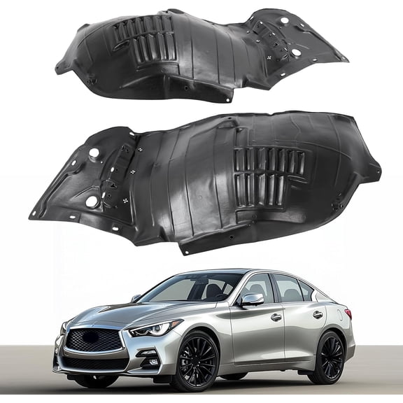 Kojem Inner Fender Compatible with 2020 Infiniti Q50 Edition 30 2021 Infiniti Q50 Essential Tech 2015-2018 Infiniti Q50 Hybrid 2018 Infiniti Q50 Hybrid Luxe