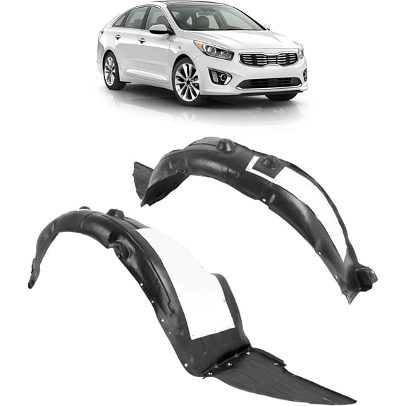 Kojem Inner Fender Compatible with 2014-2015 Kia Optima (Submodel: EX, EX Luxury, Limited, LX, SX, SX Turbo, SXL Turbo) With Insulation Foam