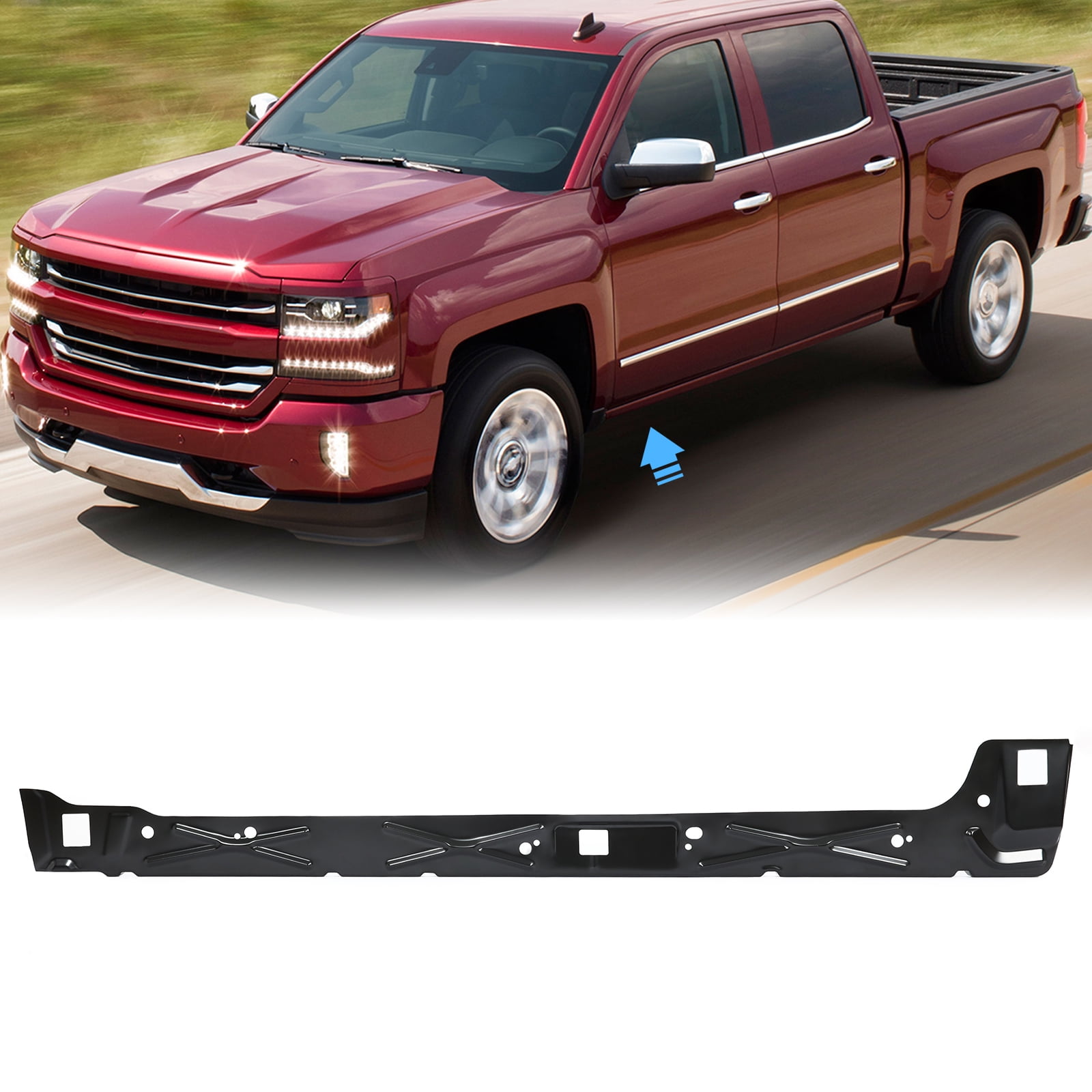 Kojem Inner Rocker Panel for 1999-2018 Chevy Silverado/GMC Sierra ...