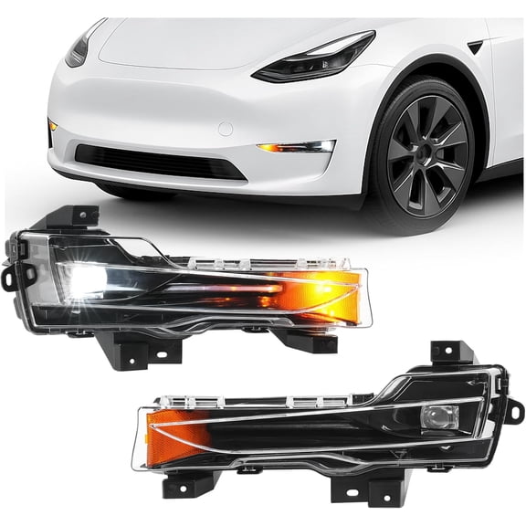 Kojem L R Bumper Compatible with 2017-2023 Tesla Model 3 2017-2023 Replacement For Ta2592101