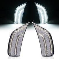 Kojem LED Side Marker Lights for 2021-2024 GMC Yukon Yukon XL/Denali/Chevrolet Tahoe/Suburban/Cadillac Escalade/Escalade ESV Front Bumper Signal Lamps GM2551206 GM2550206 Clear Lens