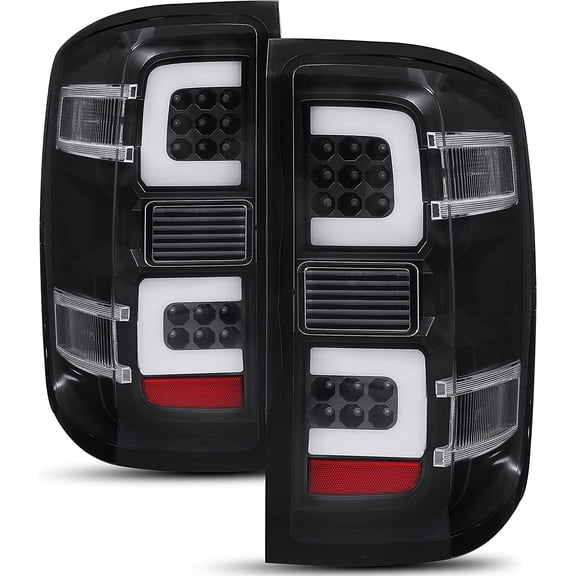 Kojem LED Tail Light Lamps for 2015-2018 GMC Sierra 3500HD Dually Models w/Harness Turn Signals Only Brake Running lights