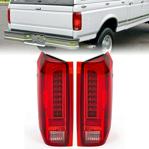 Kojem LED Tail Light Rear Lamps Assembly for 90 91 92 93 94 95 96 97 Ford  F150 F250 F350 Bronco Super Duty FO800106 11188601