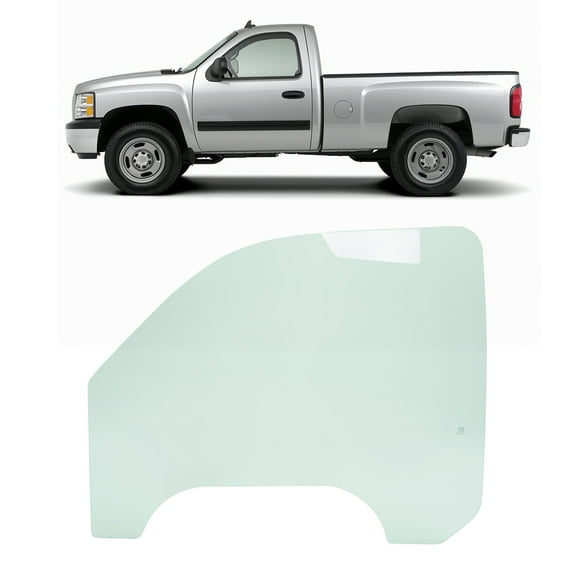 Kojem LH Front Door Window Glass for 1999-2006 Sierra Silverado/ 07 Classic Pickup Driver Side