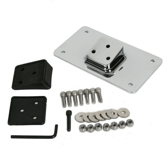 Kojem Laydown License Plate Mounting Bracket Kit for Harley Sportster Dyna Softail