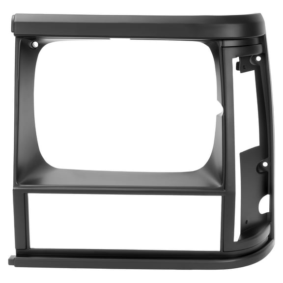 Kojem Left Headlight Bezel for 1991-1996 Jeep Cherokee 1991-1992 Jeep Comanche w/Corner and Parking Light Holes Replacement for 5DV51TZZ CH2512124 Driver Side Matte Black Headlamp Trim