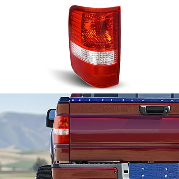 Kojem Left Taillight for 2004-2008 Ford F150 F-150 Replacement for 5L3Z13404CA Halogen Tail Light Rear Brake Lamp Driver Side