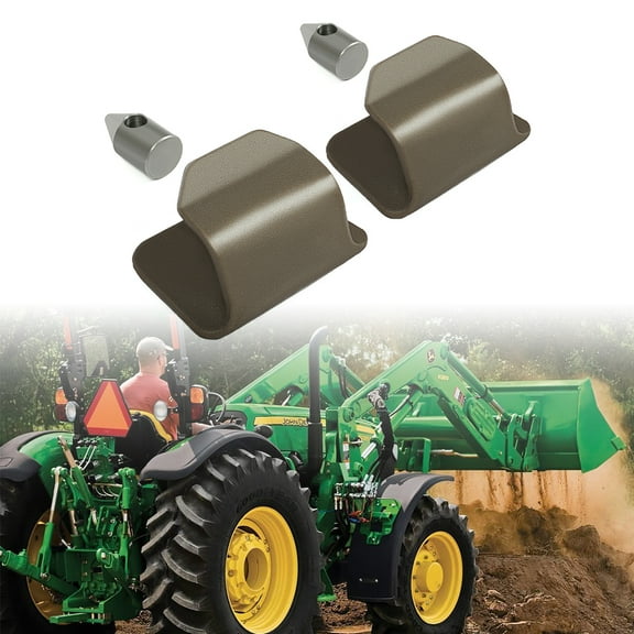 Kojem Loader Hook & Pin Fits John Deere H120 300x 400x 410 500 Quick Attach Weld Bracket Steel Bare Metal