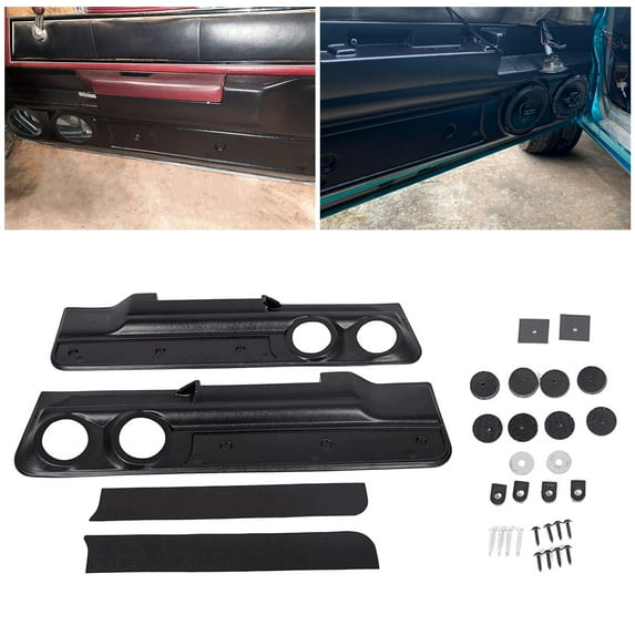 Kojem Lower Door Panel Set 2-speaker Compatible with 1978-1988 Monte Carlo Malibu (2dr) & El Camino Cutlass Regal