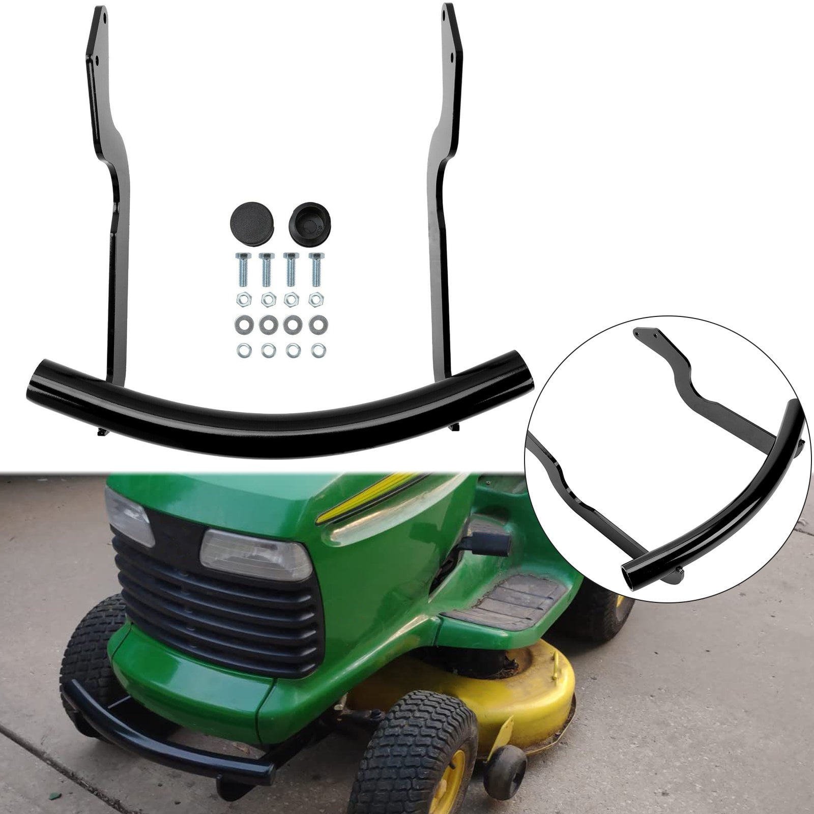 Kojem Metal Front Bumper Fit for John Deere LT133 LT150 LT155 LT160 LT166  LT170 LT180 LT190 LTR166 LTR180 Lawn Tractor