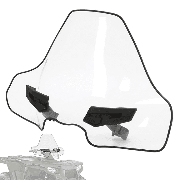 Kojem Mid View Windshield for 2015-2023 Polaris Sportsman Touring 450 570 850 EPS SP Premium XP 1000 Trail Replacement for 2880539-409 Lock Ride Mid Clear Windscreen