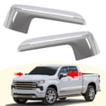 thumbnail image 1 of Kojem Mirror Covers for Chevy Silverado 1500 2019-2024 Pickup Chrome Top Half Outer Rearview Wing Mirror Cap ABS Plastic, 1 of 9