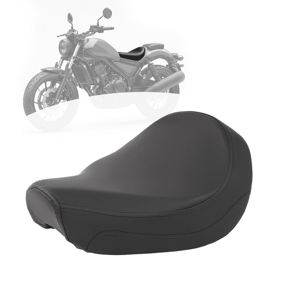 Kojem Motorcycle Front Driver Seat for 2017-2024 Honda CMX300 CMX500 Rebel/ CMX500A CMX300 Rebel ABS Replacement Rider Cushion Pressure Relief Saddle Pad Black
