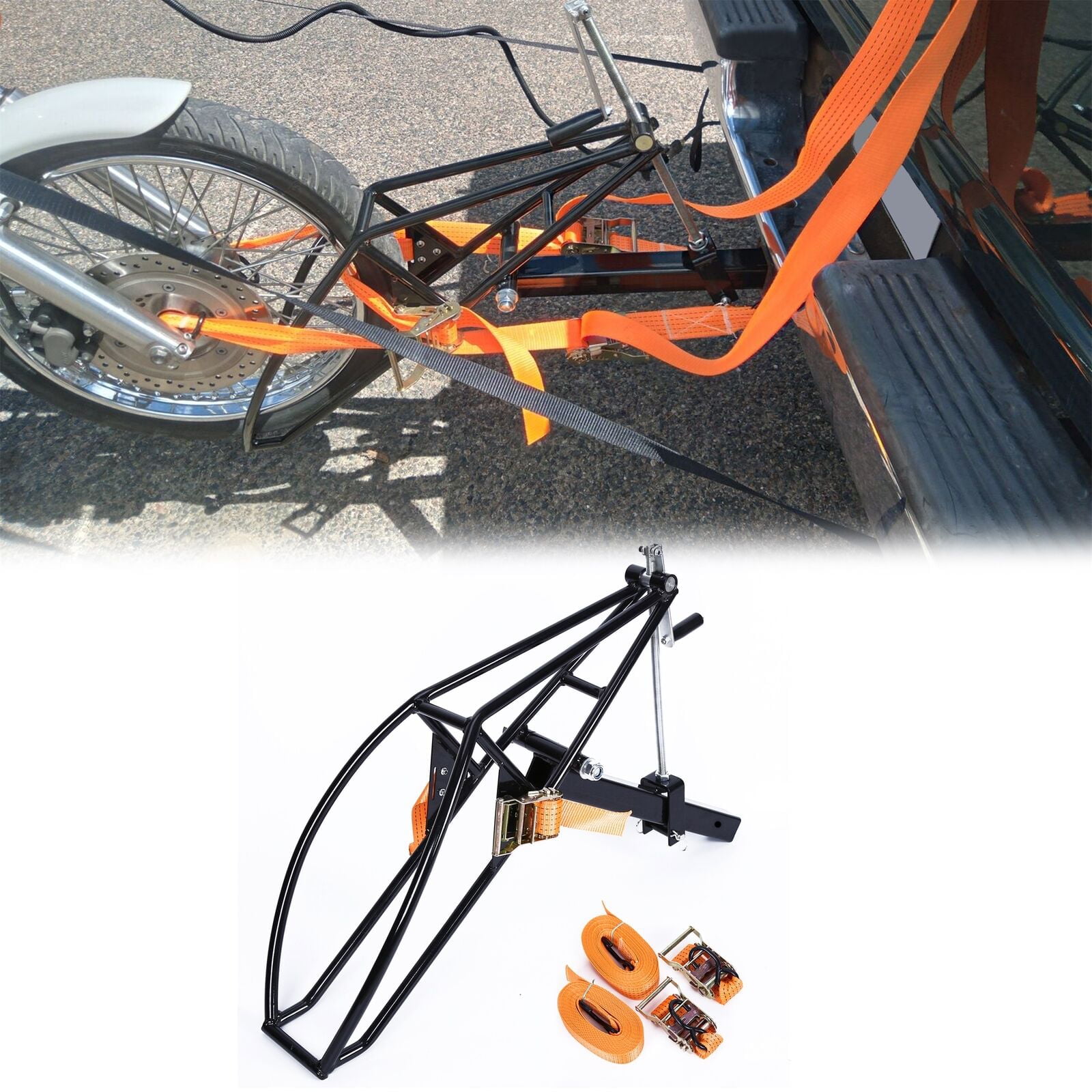 Kojem Motorcycle Receiver Hitch Hauler Trailer Tow Dolly Rack Carrier 2”Class II Class III