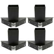 Kojem Outdoor 4 x 4 Compound Angle Brackets Multi-Use Woodwork Pergola Brackets for Deer Stand Hunting Blinds Shooting Shack Tree House Observation Decks 4 PCS 