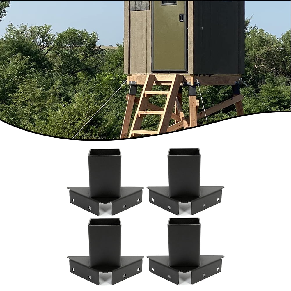 Kojem Outdoor 4 x 4 Compound Angle Brackets MultiUse for Deer Stand Hunting Blinds Shooting