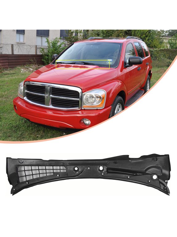 Outer Windshield Wiper Motor Cowl Grille Cover Panel for 2004 2005 2006 Dodge Durango 55362453AK