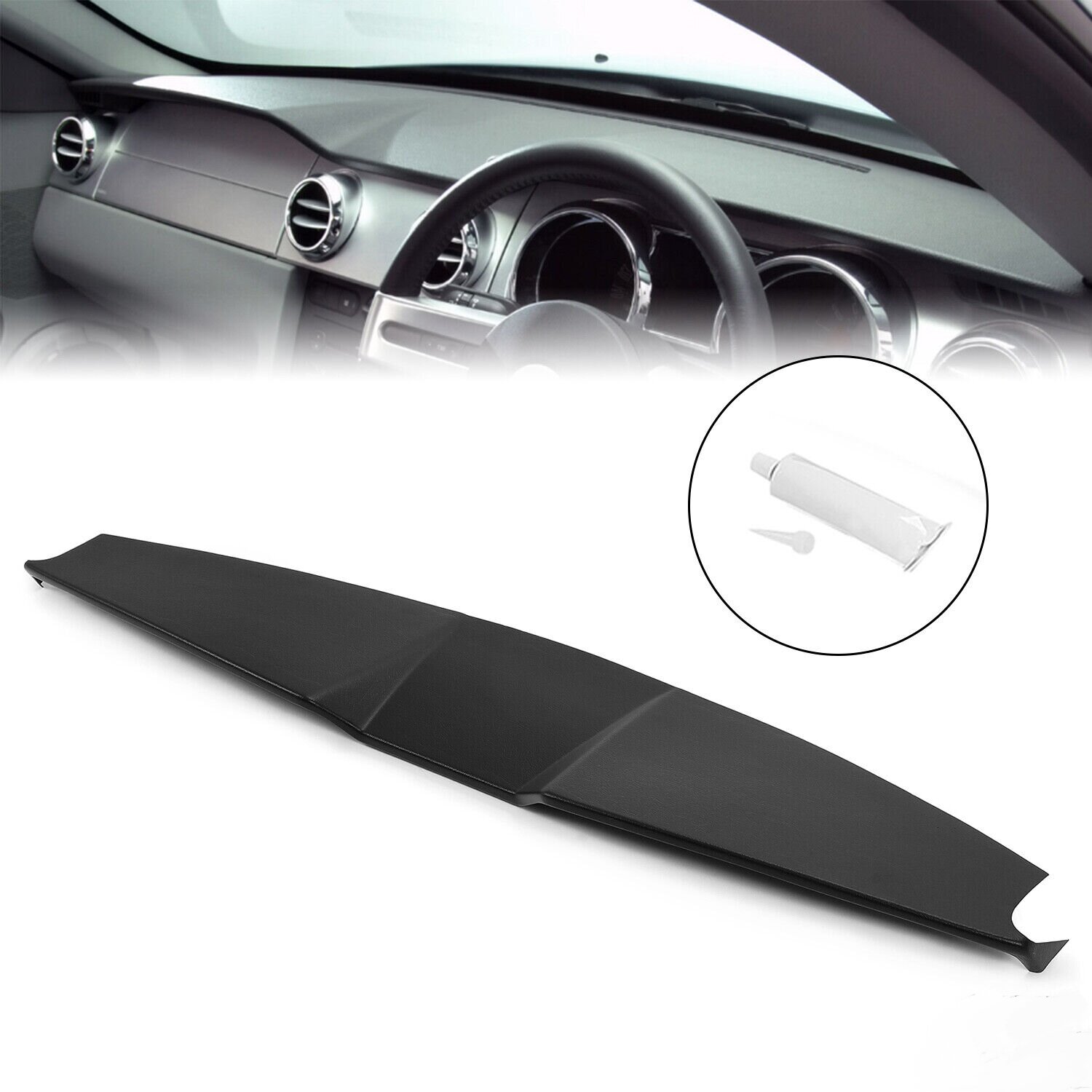 Kojem Overlay Dashboard Cover Mat For 2005 2009 Ford Mustang Replaces kojem-overlay-dashboard-cover-mat-for-2005-2009-ford-mustang-replaces