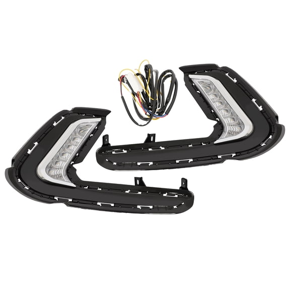 Kojem Pair LED Fog Light for 2016-2018 Hyundai Elantra (Sixth Generation) Replacement for 92207-F2100 92208-F2100 LH& RH Clear Lens