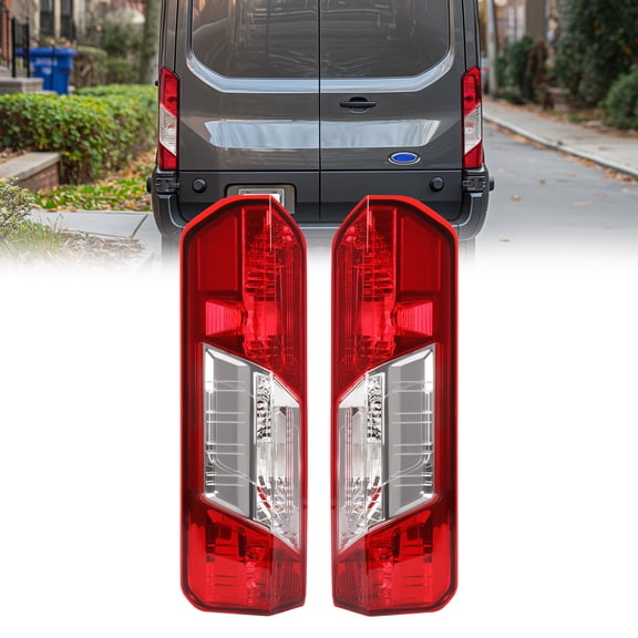 Kojem Pair Tail Light for 2015-2022 Ford Transit 150 250 350 350HD Replacement for CK4Z-13405-G CK4Z-13404-K FO2800242C FO2801242C Rear Taillights Tail Lamp Driver & Passenger Side