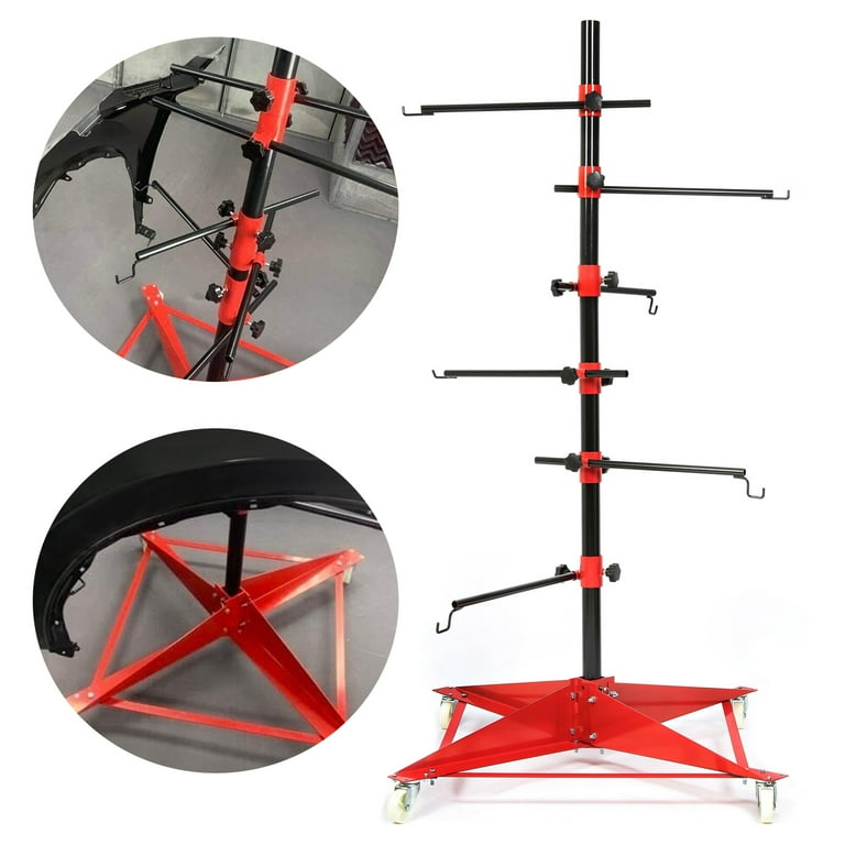 Kojem Panel Tree Paint Stand W/ Adjustable Center Post Hang Auto Paint  Doors Fenders Bumpers Panel Holder Stand Rack