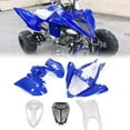 thumbnail image 1 of Kojem Plastic Bodywork Kit Compatible with 2006-2020 YAMAHA Raptor 700 Blue+White+Black Front and Rear Fender Flares + Tank Cover + Grille/ Fender + Gas Cap + Mesh, 1 of 8