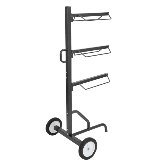 Kojem Portable 3 Tiers Saddle Rack on Heavy Duty All-Terrain Wheel Convenient Handle