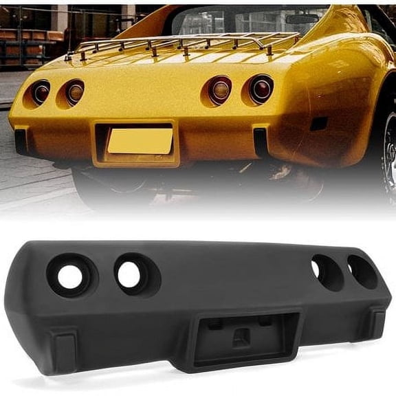 Kojem Primer Black Rear Bumper Fiberglass for C3 Chevrolet Corvette 1975 1976 1977 1978 1979 2 Door