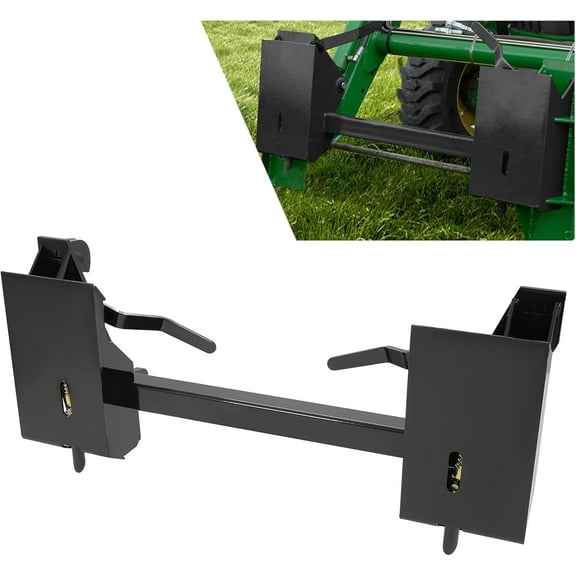 Kojem Quick Tach Adapter, Skid Steer Tach Conversion Adapter, Bucket Latch Universal Style, Fit for John Deere Bobtach Tracto, 3500 lbs