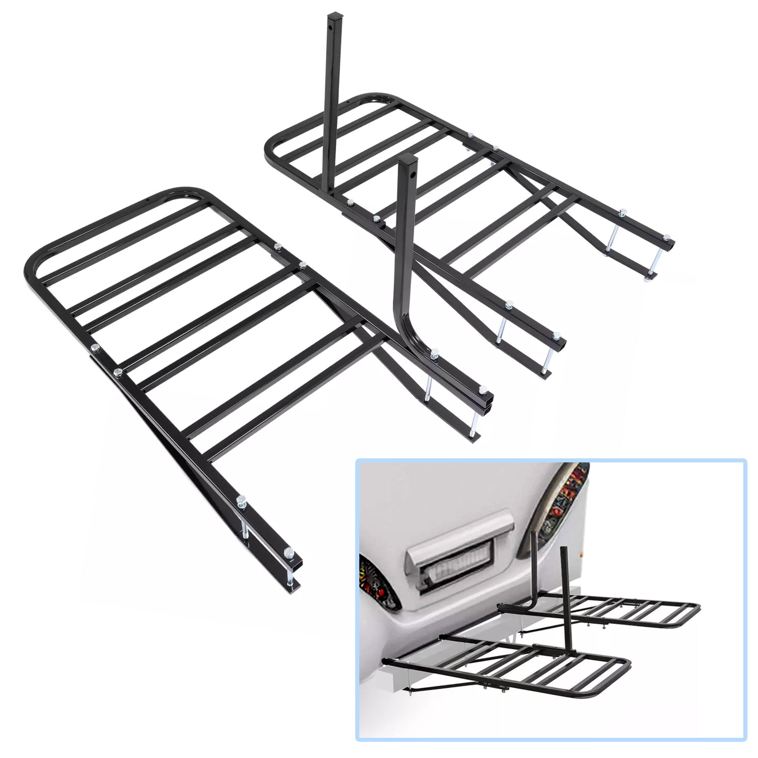 Kojem RV or Camper Trailer Bumper Mounted Bike Rack for 1 4 Bicycles Walmart