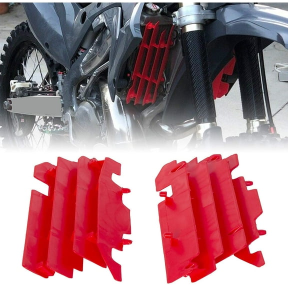 Kojem Radiator Louvers Red for 2000-2004 01 0 03 Honda CR125R/CR250R/CRF450R Replacement for 8459900002 (Pair!!)