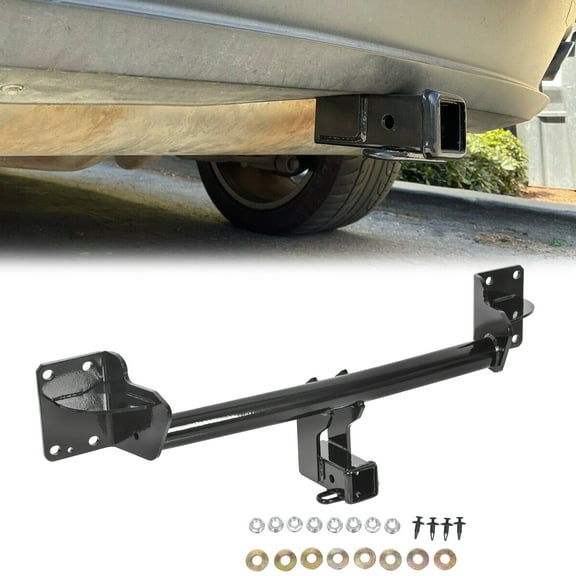 Kojem Rear Bumper 2" Class 3 Assembly Tow Hitch Receiver Trailer Tube for 2007-2019 BMW X5 2014-2019 BMW X6 13077