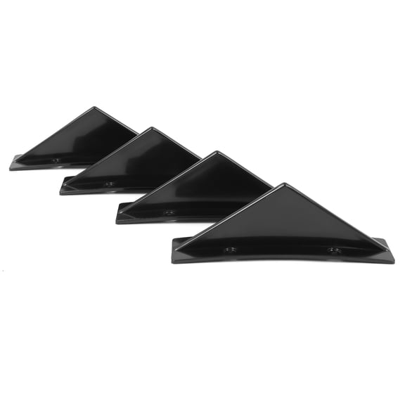Kojem Rear Bumper Diffuser Lip Splitter Shark Fins for 2010-2022 Chevrolet Chevy Camaro Spoiler Lip Splitter Glossy Black