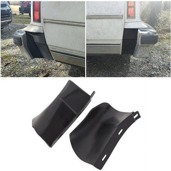 Kojem Rear Bumper Quarter Panel Fillers Kit Primed Left Right Fits Chevy Chevrolet Caprice Impala 1986-1990 ABS Black 2PCS 1 Pair