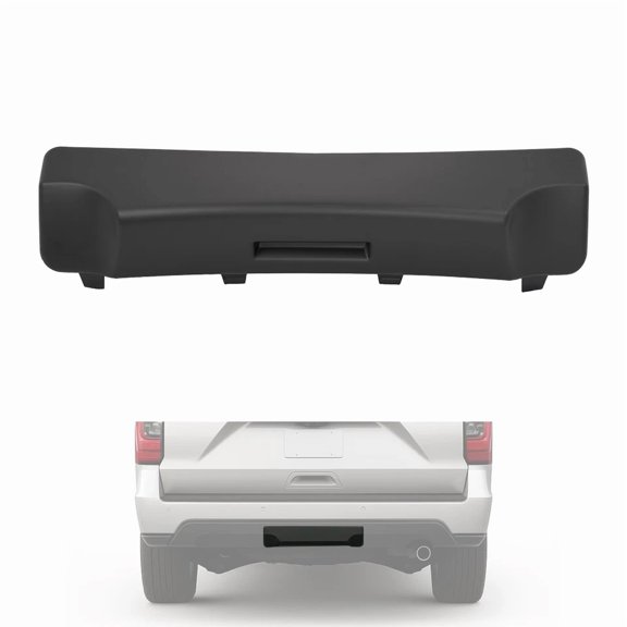 Kojem Rear Bumper Trailer Hitch Panel Receiver Cover for Ford Expedition 2018-2021 Painted Matte Black Plastic