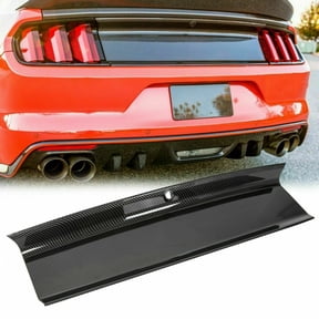 Kojem Rear Center Trunk Lid Cover Panel Decklid Trim Boot Lid Cover Trim Compatible with 2015 - 2018 Ford Mustang GT - Carbon Fiber Style