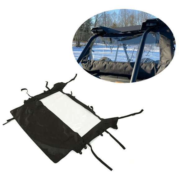 Kojem Rear Clear Windshield Compatible with  Polaris RZR 900 S 1000 XP 4 Turbo Trail EPS 2014-2021 UTV