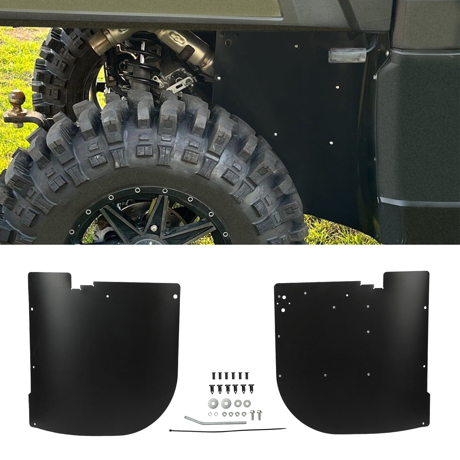 Kojem Rear Mud Guards for 13 14 15 16 17 Polaris Ranger XP 900/ XP