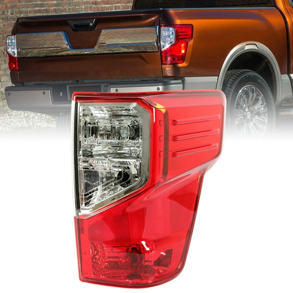 Kojem Rear Tail Light Brake Lamp Compatible with 2016-2019 Nissan Titan / Titan XD - Right Passenger Side Replace for 26550-EZ23D