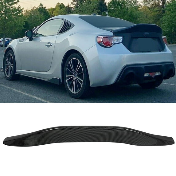 Kojem Rear Trunk Spoiler Lid Wing Winglet for  2013-2020 Subaru BRZ 2013-2016 Scion FR-S 2017-2020 Toyota 86 - ABS Painted Carbon Fiber Finish Style, L Type