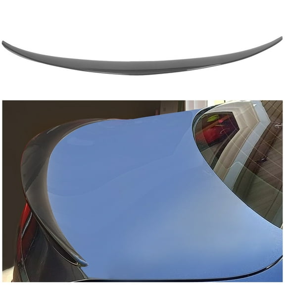Kojem Rear Trunk Spoiler Lip Tail Wing for 2015-2021 Mercedes Benz C Class W205 C200 C300 Sedan | Gloss Black Painted