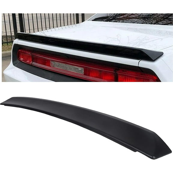 Kojem Rear Trunk Spoiler Lip Wing Winglet Lid for Dodge Challenger 2008-2023 SRT Style Matte Black