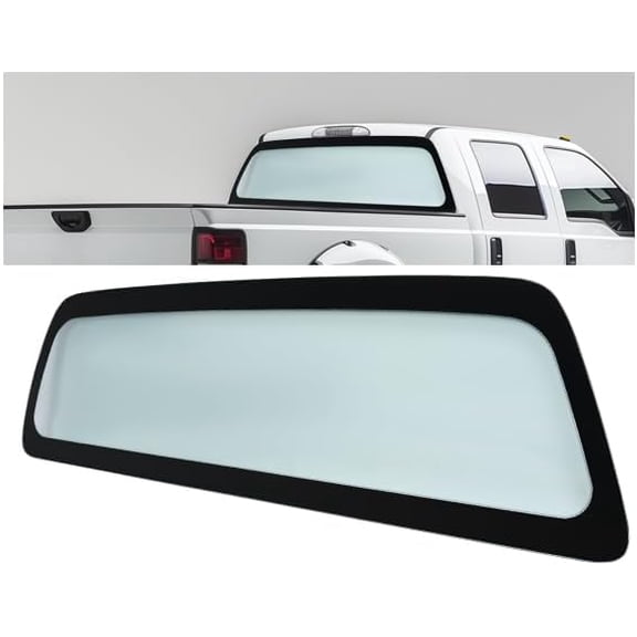Kojem Rear Window Glass Compatible with 2008-2016 Ford F250 4 Door Crew Cab 2008-2016 Ford F350 4 Door Crew Cab 2008-2016 Ford F450 4 Door Crew Cab 2008-2016 Ford F550 4 Door Crew Cab