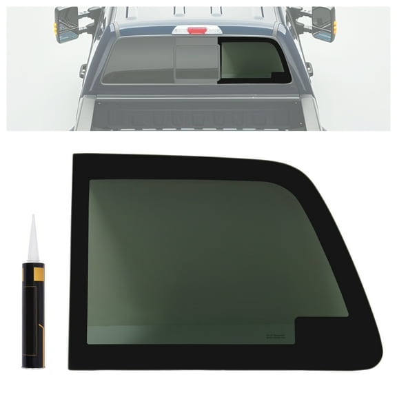 Kojem Rear Window Glass for 2011-2016 Ford F-250/F-350 Sliding Side Passenger Right