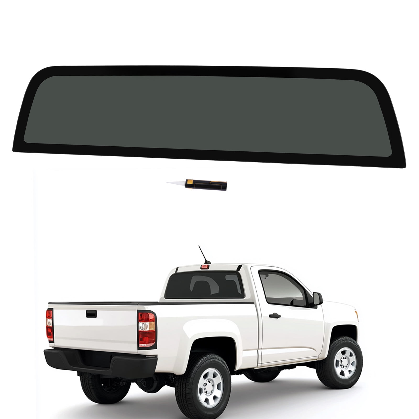 Kojem Rear Window for 2004-2012 Chevrolet Colorado /GMC Canyon Tempered Glass