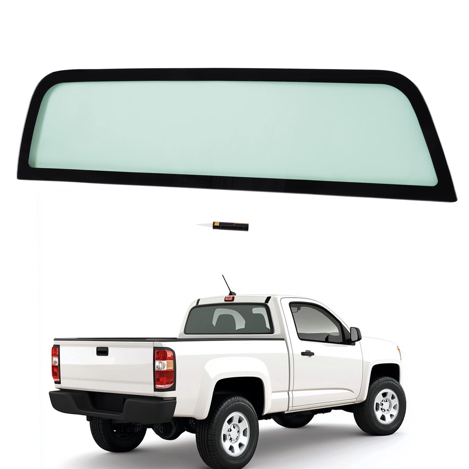 Kojem Rear Window for 2004-2012 Chevrolet Colorado /GMC Canyon Tempered ...