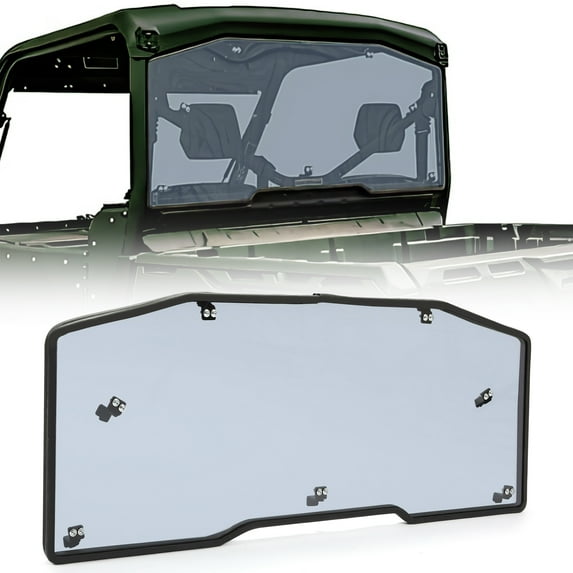 Kojem Rear Windshield Windscreen for 2016-2022 Can-Am Defender HD 5/8/10/MAXFull Dark Tint Back Wind Shelter Window